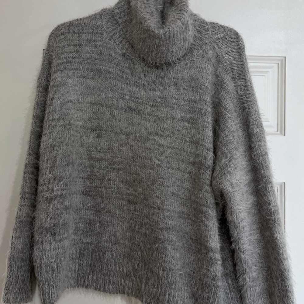 Show Me Your MuMu Gray Turtleneck Sweater